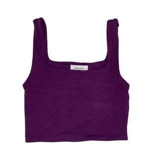ARITZIA Babaton Crop Top in Purple